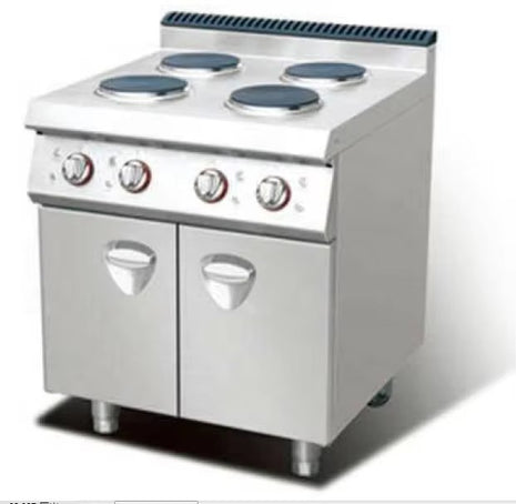 Electric Range 4-Burner with Locker  700*700 *(850+60)mm  E-DS-700