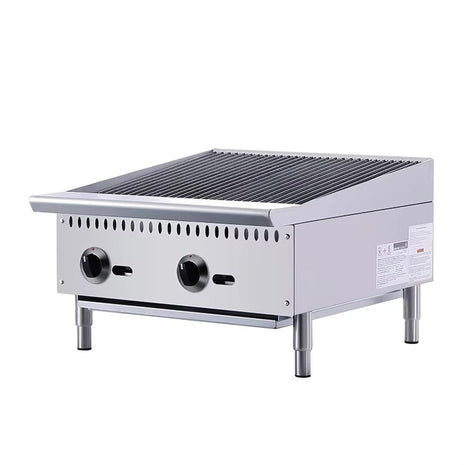 Gas Countertop Charbroilers 610*734*390mm E-RQH-24