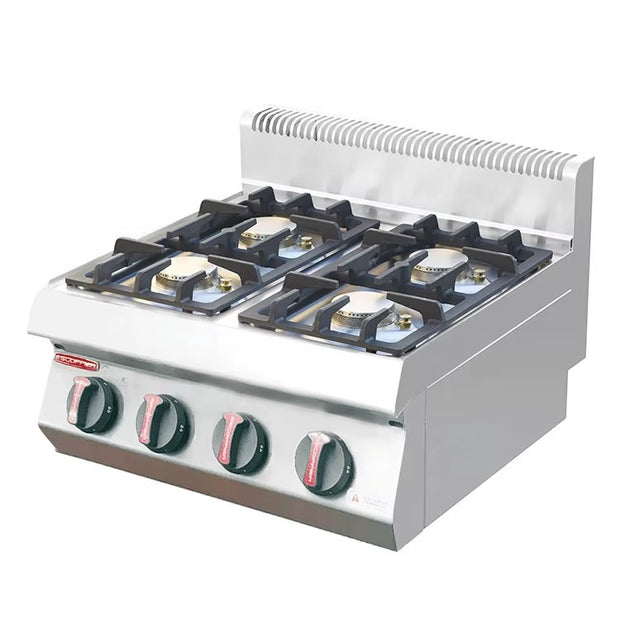 Countertop Gas Range 4-Burner 600*620*430mm  E-RQB-600X