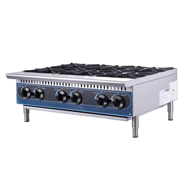 Countertop Gas Range 6-burner 36‘’ 914*734*325mm  KB-HP36-M