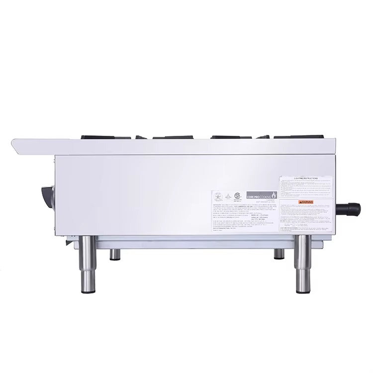 Cocina a gas de encimera de 6 quemadores, 36'', 914 x 734 x 325 mm, KB-HP36-M