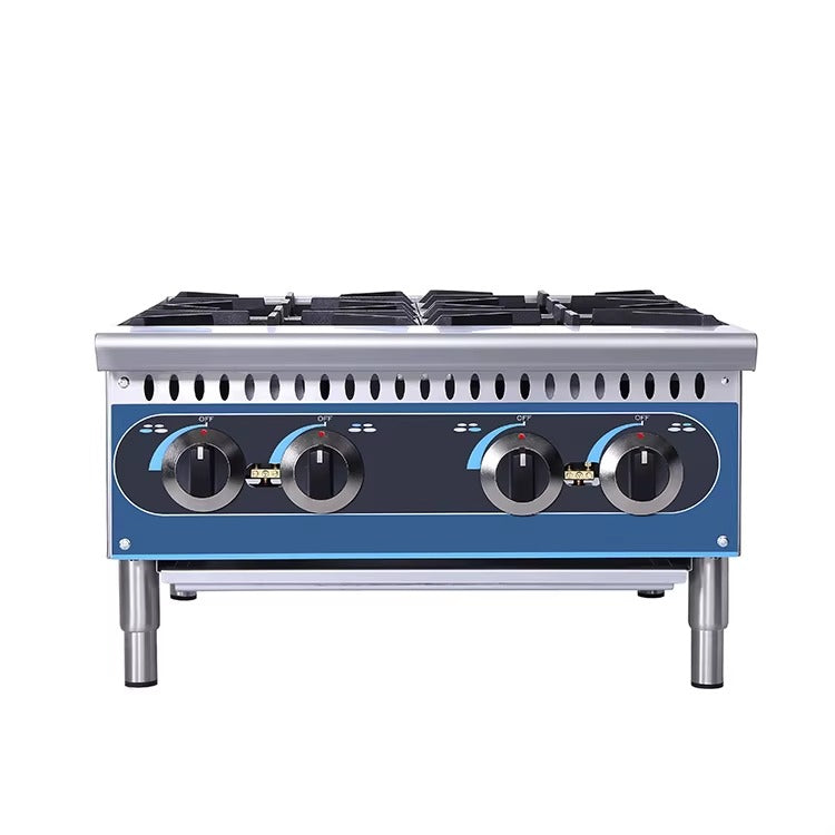 Cocina a gas de encimera de 4 quemadores, 24'', 610 x 734 x 325 mm, KB-HP24-M