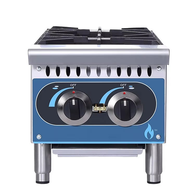 Cuisinière à gaz de comptoir 2 brûleurs 12 po 306 x 734 x 325 mm KB-HP12-M 