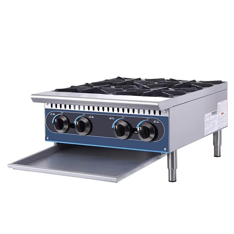 Cocina a gas de encimera de 4 quemadores, 24'', 610 x 734 x 325 mm, KB-HP24-M