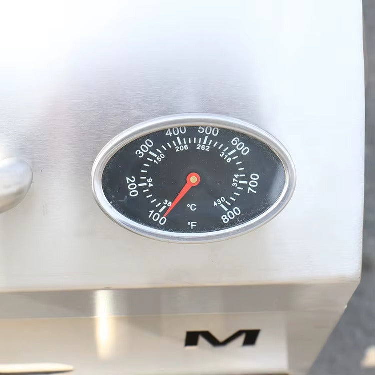 Parrilla de gas para exteriores de 800 x 400 x 380 mm GC-800