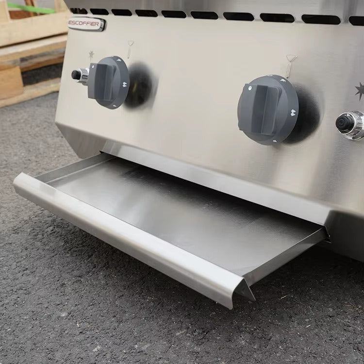 Parrillas de gas para encimera 600 x 650 x (370 + 75) mm E-RQH-600