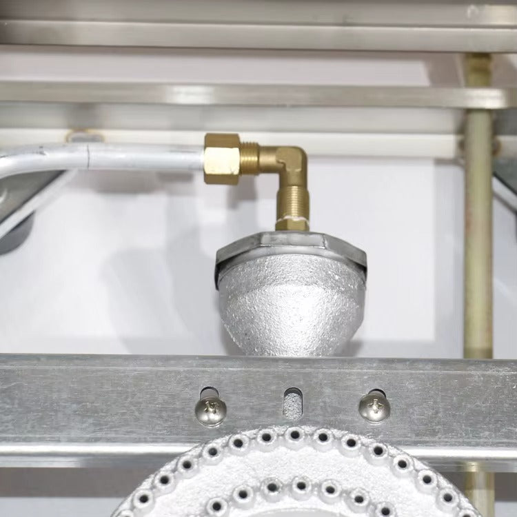 Friteuses commerciales à gaz 2 températures, 13,6 kg (30 lb) E-RQZ-72 