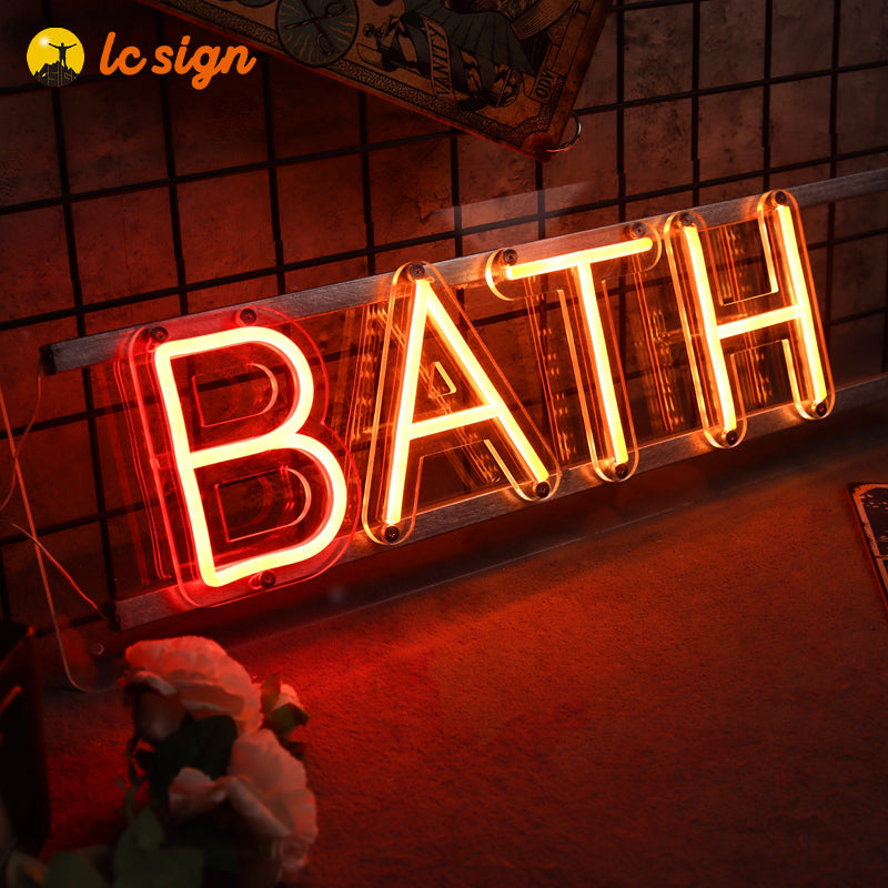 Enseignes au néon (lettres magnétiques au néon avec installation facile et rapide (lettres et chiffres disponibles))