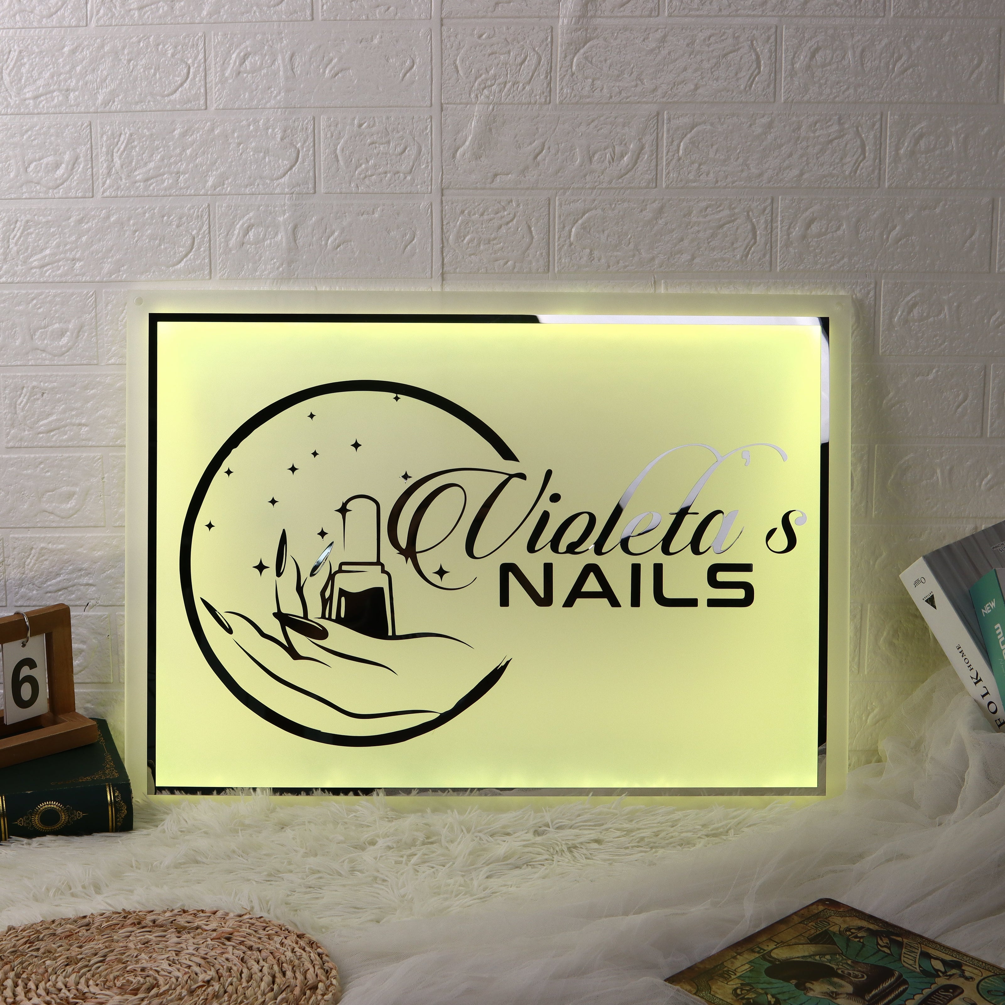 3D Signs Billboard Custom Your Design Acrylic Backlit Sign (Round / Square / Special Shape Available)
