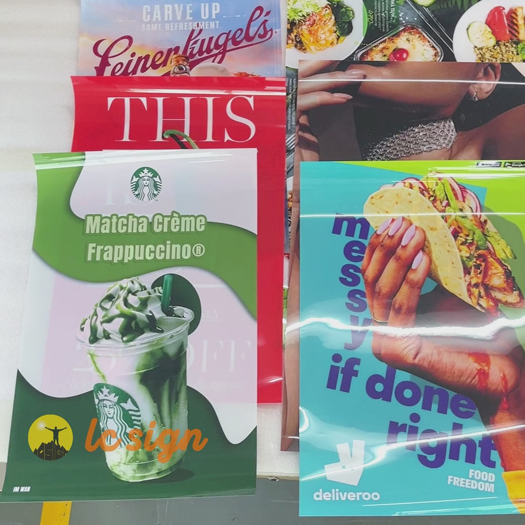 Caissons lumineux (impression pour affiches personnalisées)