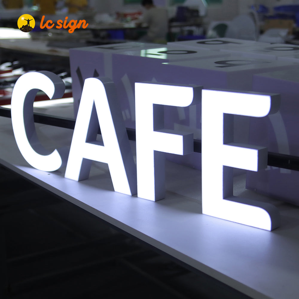 3D Signs Billboard (LED Track Channel Letters Sign with Easy and Quick Installation (Letters & Numbers Available)