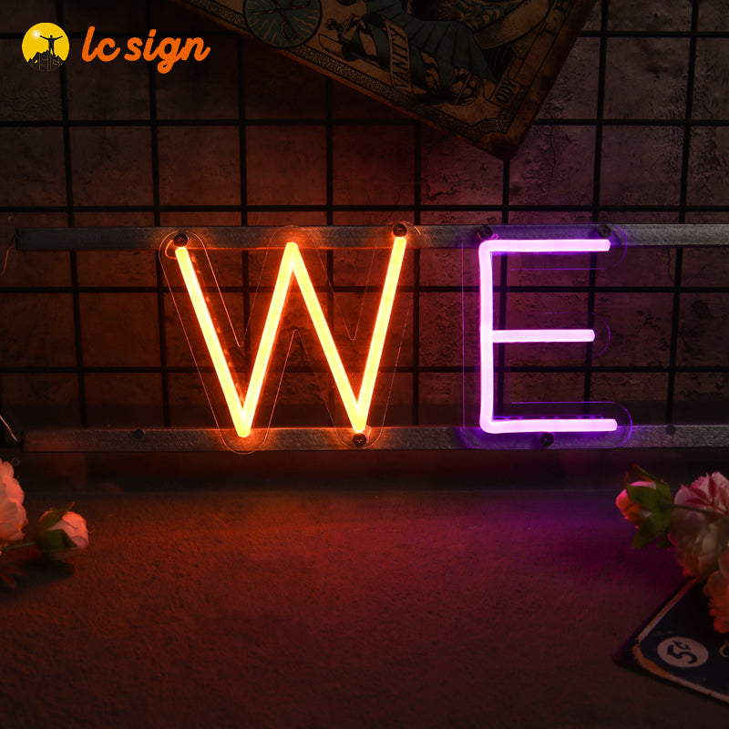 Enseignes au néon (lettres magnétiques au néon avec installation facile et rapide (lettres et chiffres disponibles))