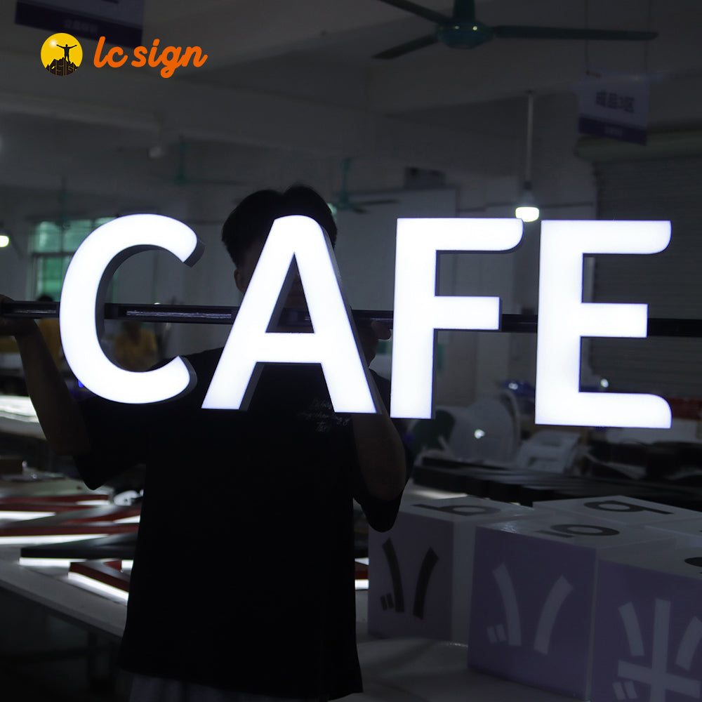 3D Signs Billboard (LED Track Channel Letters Sign with Easy and Quick Installation (Letters & Numbers Available)