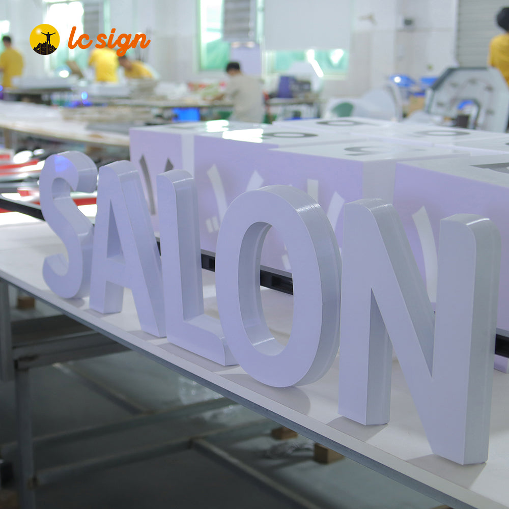 3D Signs Billboard (LED Track Channel Letters Sign with Easy and Quick Installation (Letters & Numbers Available)