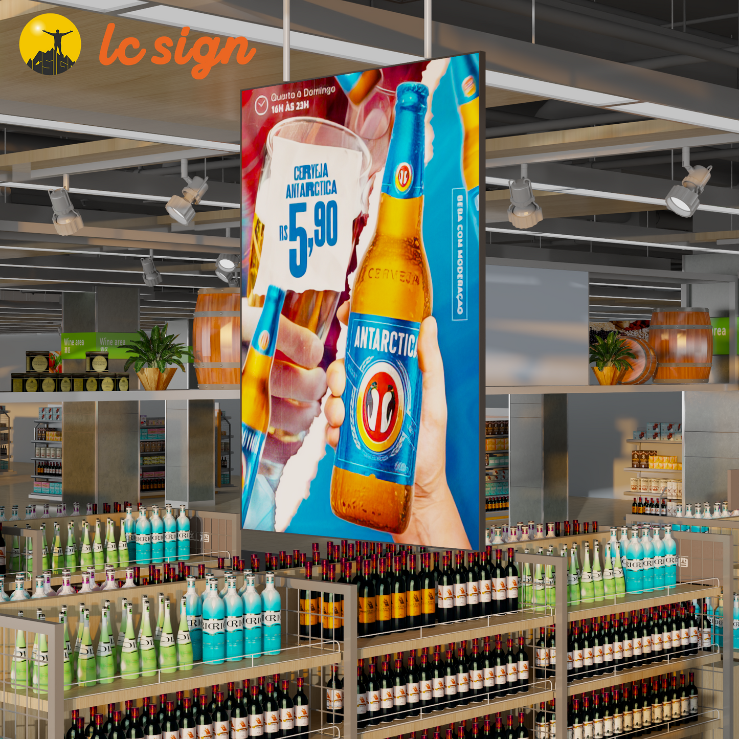 Caissons lumineux (usage intérieur uniquement - Panneau lumineux LED ultra-mince pour publicité commerciale)