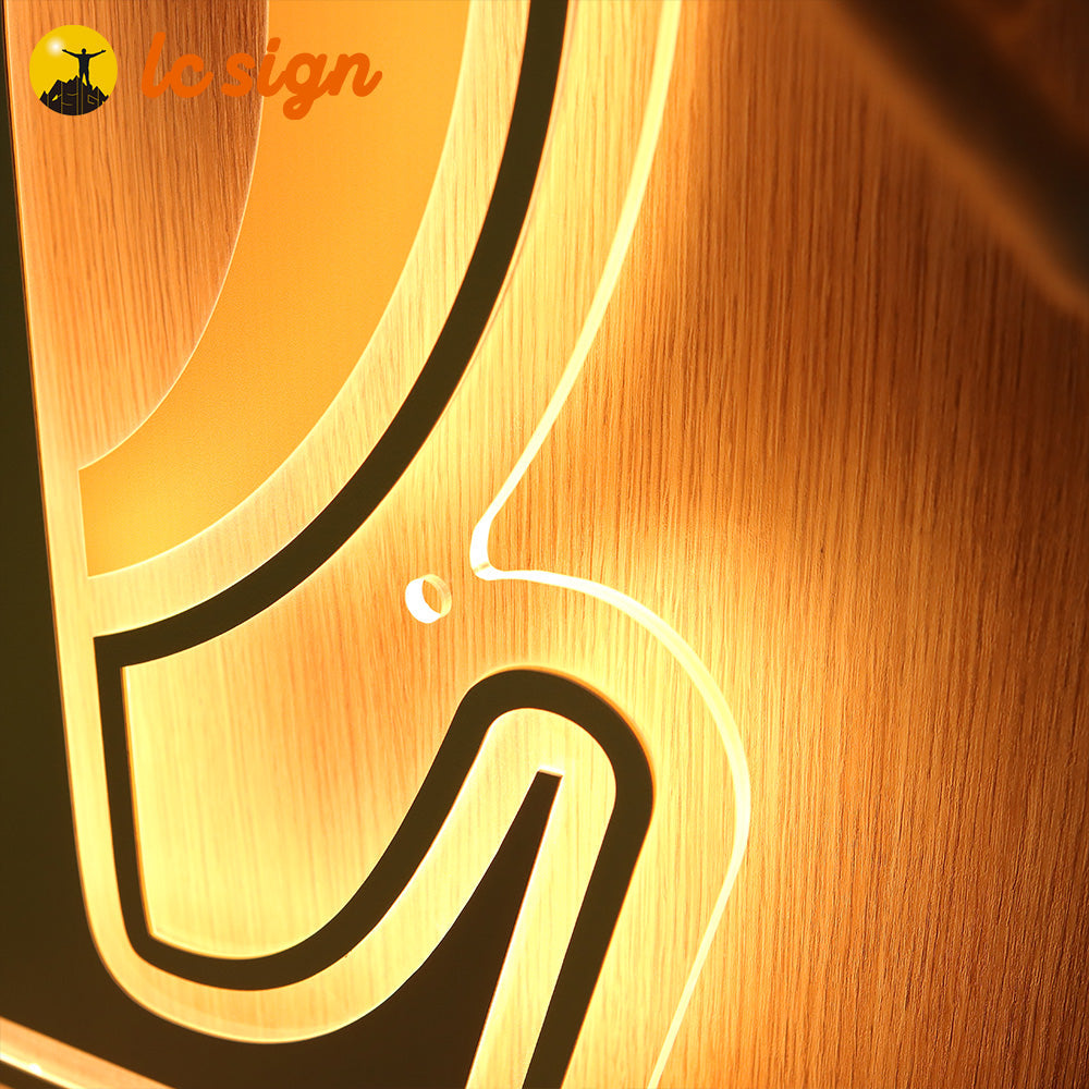 3D Signs Billboard Custom Your Design Acrylic Backlit Sign (Round / Square / Special Shape Available)