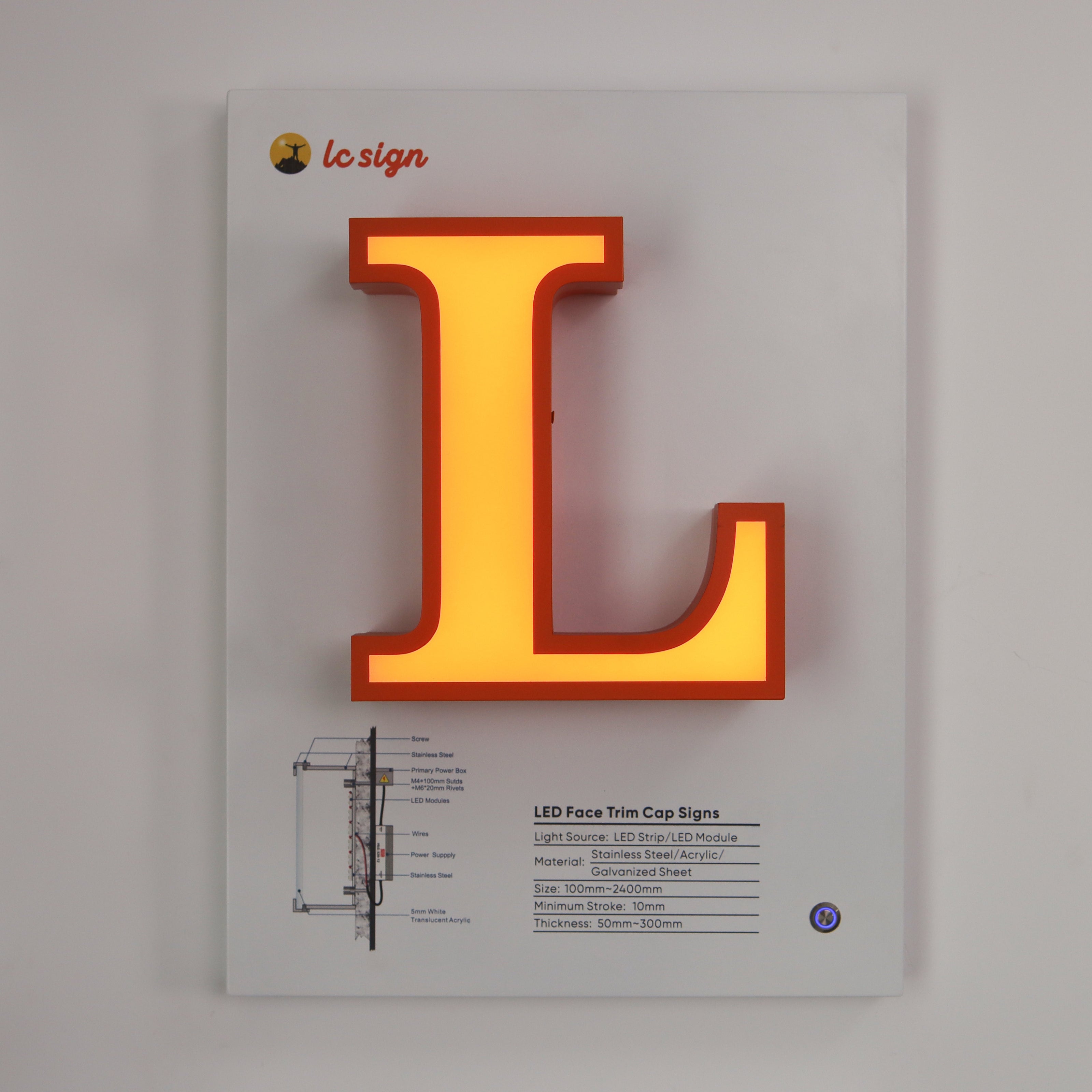 3D Signs Billboard (Full Set of Advertising Signage Samples High Quality Illuminated Letter Signs for Your Showroom In Stock)