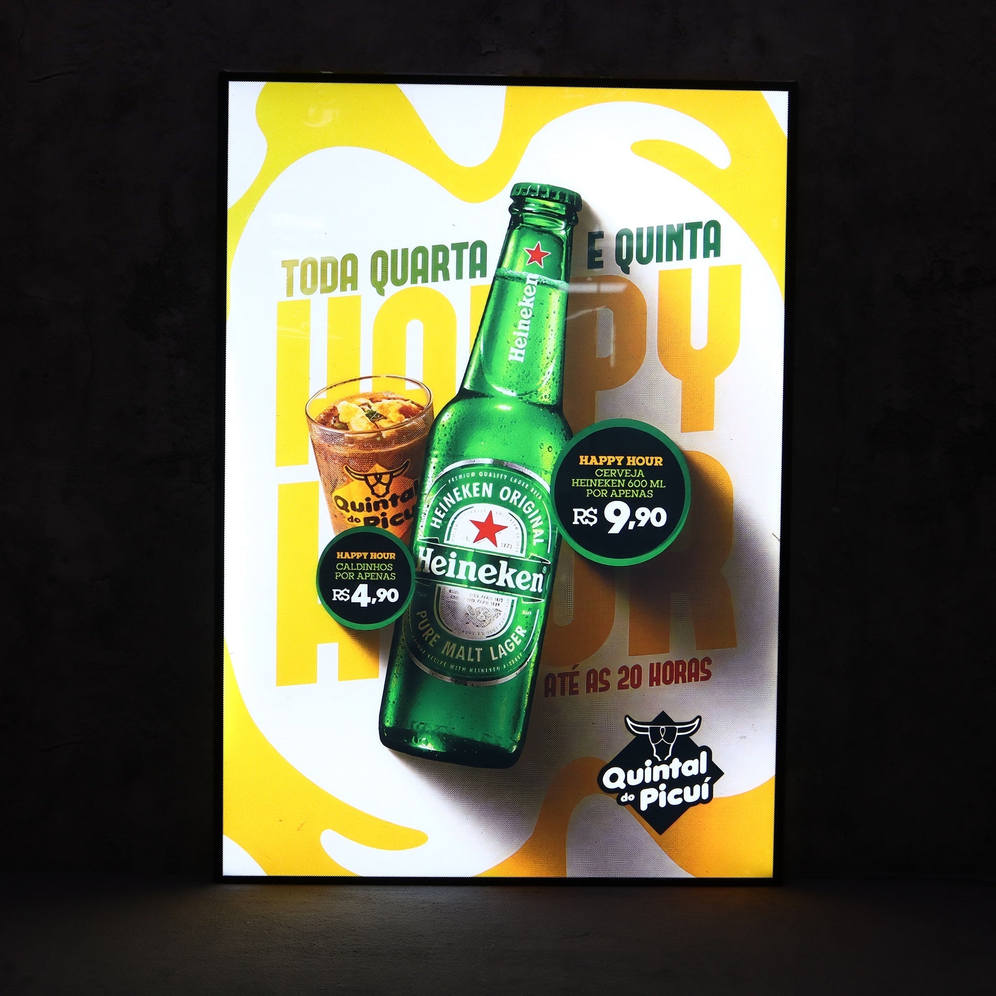 Caissons lumineux (usage intérieur uniquement - Panneau lumineux LED ultra-mince pour publicité commerciale)