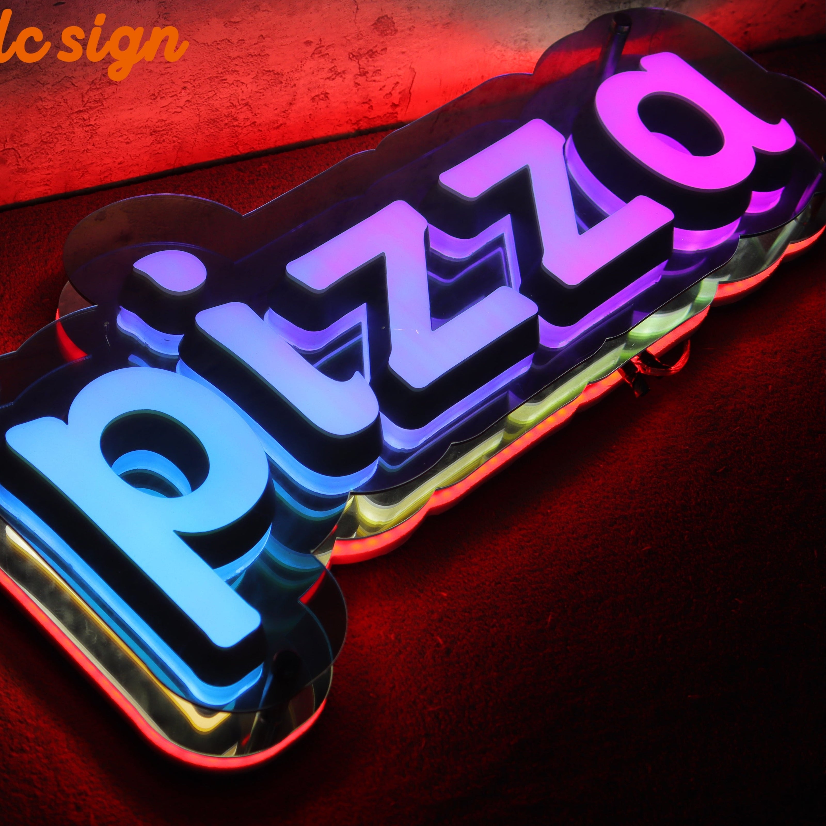 3D Signs Billboard Full Color Style LED Track Channel Letters Sign with Easy and Quick Installation (Letters & Numbers Available)