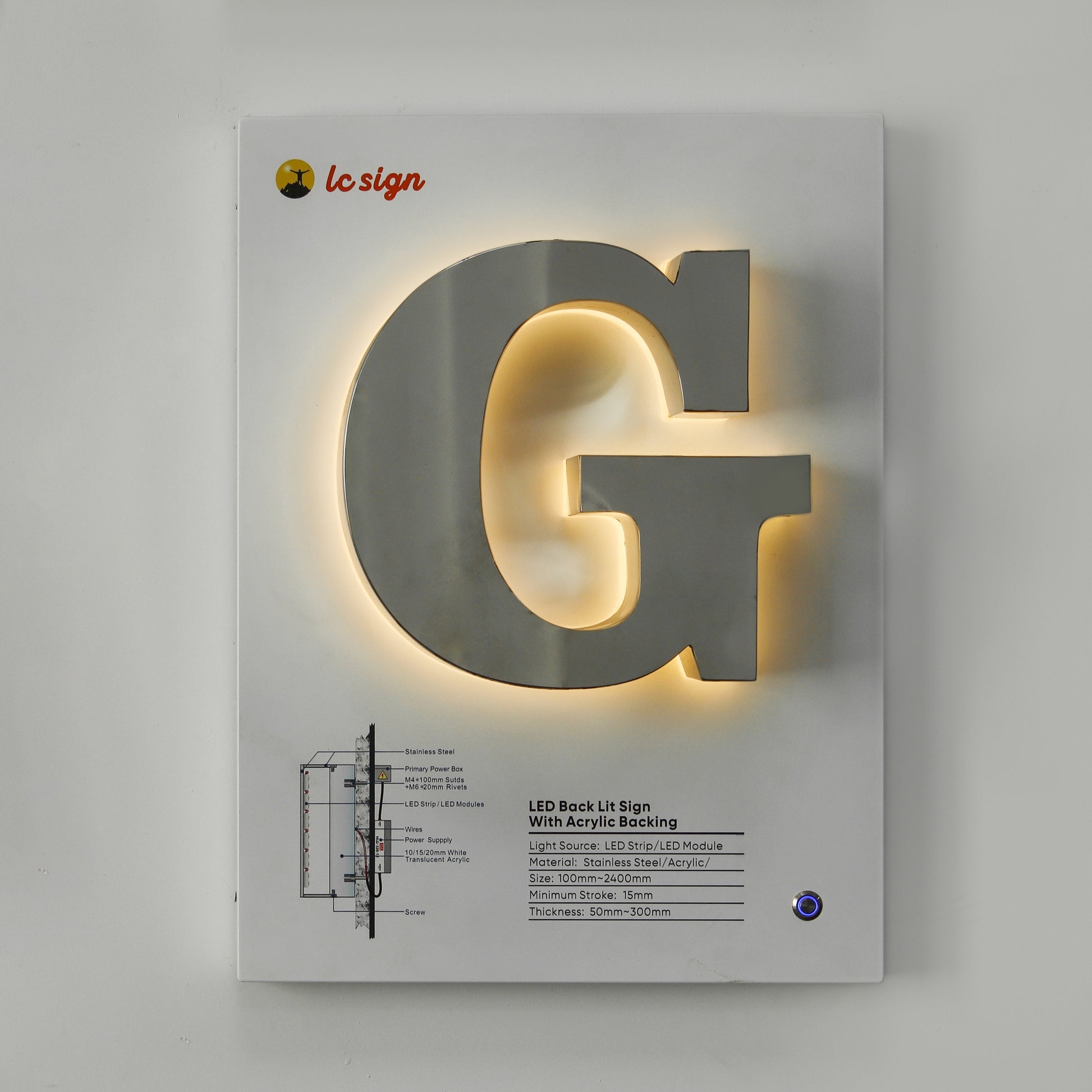 3D Signs Billboard (Full Set of Advertising Signage Samples High Quality Illuminated Letter Signs for Your Showroom In Stock)