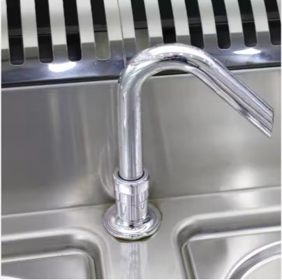 Cocina para pasta y fideos con compartimento de gas y electricidad, 800 x 900 x (850 + 120) mm, XKE-DM-900/XKE-RQM-900