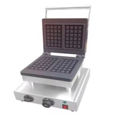 Máquina para hacer gofres eléctrica estilo Bruselas (310 x 400 x 285 mm, D-HF-4)