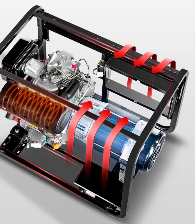 Diesel generator set 10 kW 5/6/8/12KW single three-phase 380V silent