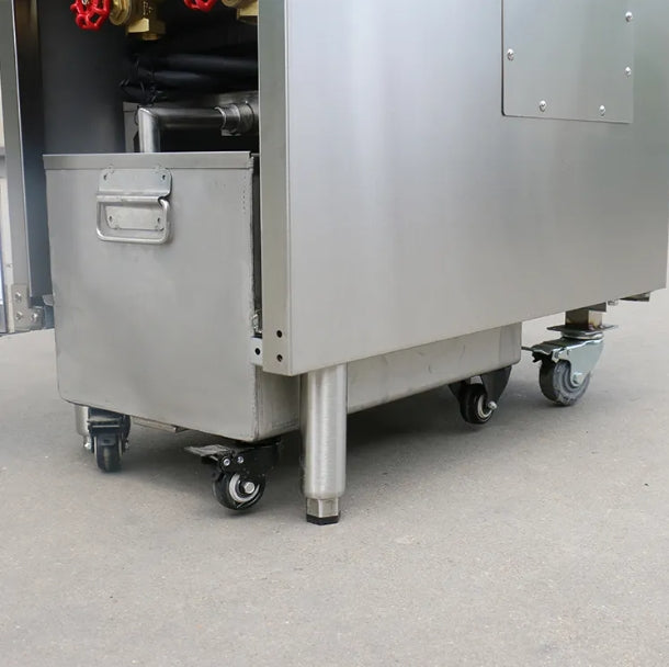 Floor Electric Fryers 1 cylinder 2 Strainers 70-80 lb.  E-DZE-400G/LE-DZE-400G