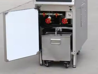 Floor Electric Fryers 1 cylinder 2 Strainers 70-80 lb.  E-DZE-400G/LE-DZE-400G