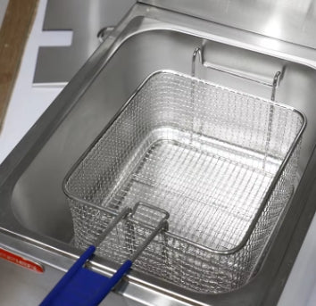 Friteuses commerciales à gaz 2 températures, 13,6 kg (30 lb) E-RQZ-72 