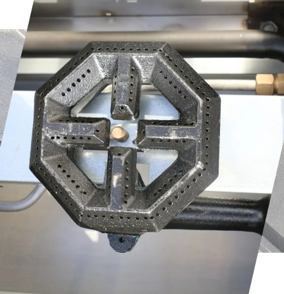 Cocina a gas de encimera de 6 quemadores, 36'', 914 x 734 x 325 mm, KB-HP36-M