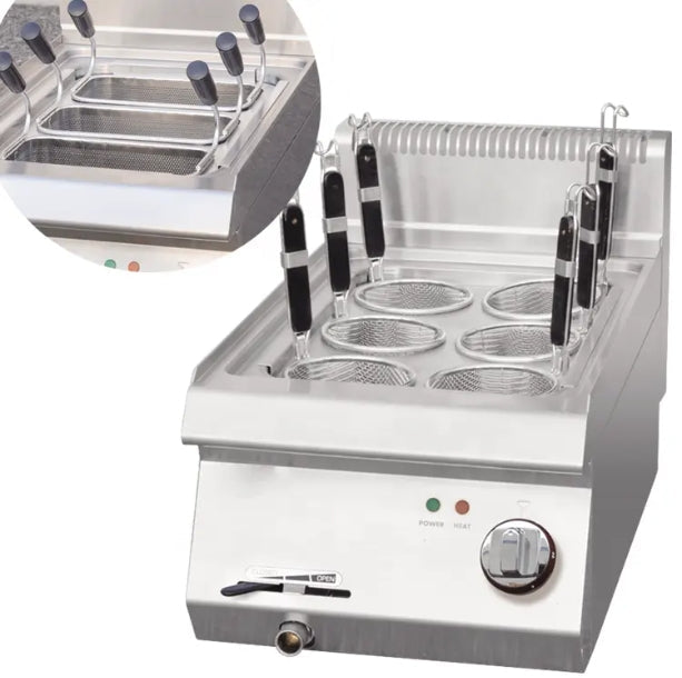 Desktop Pasta & Noodle Cooker 4-6 Box  Gas & Electricity  400*700*430mm  E-RQM-400X/E-DM-400X