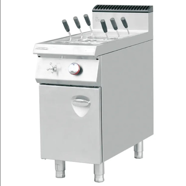 Cocina de pasta y fideos de suelo con compartimento de gas y electricidad, 665 x 400 x 1045 mm, HKE-RQM-400/HKE-DM-400/E-RQY-900S
