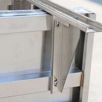 Height-adjustable base shelf with obstruction