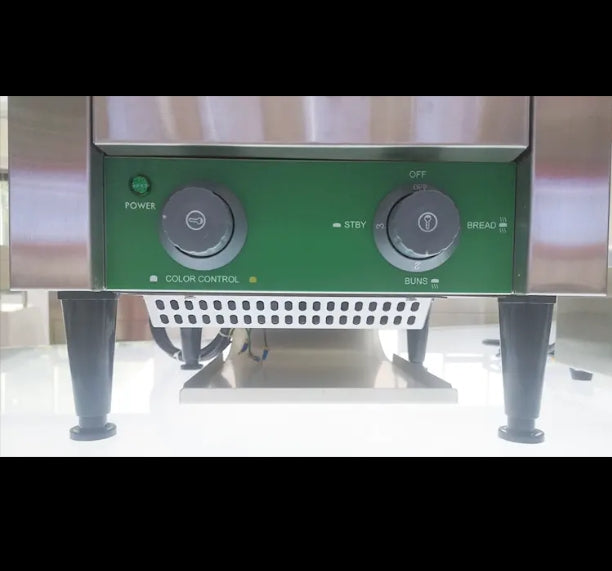 Conveyor Toaster | Snacks Machine | Extra-Wide Slot Bread & Bagel Toaster | Even Baking | Reheat & Defrost | Electric Conveyor Toaster