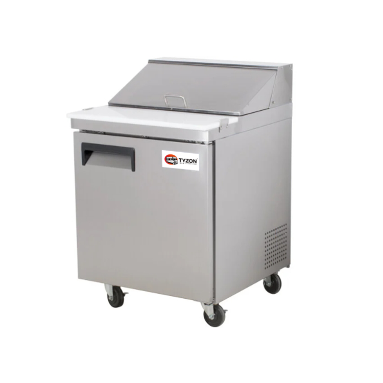 1-Door Commercial Sandwich and Salad Preparation Refrigerators