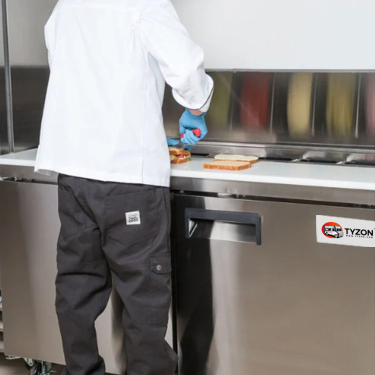 Refrigeradores comerciales de 2 puertas para preparar sándwiches y ensaladas