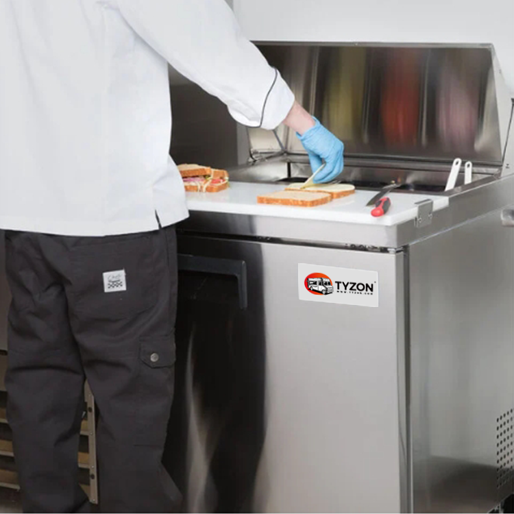 1-Door Commercial Sandwich and Salad Preparation Refrigerators