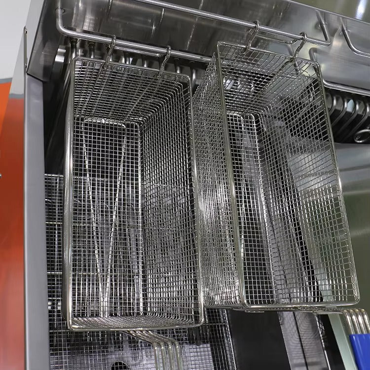 Floor Electric Fryers 1 cylinder 2 Strainers 70-80 lb.  E-DZE-400G/LE-DZE-400G