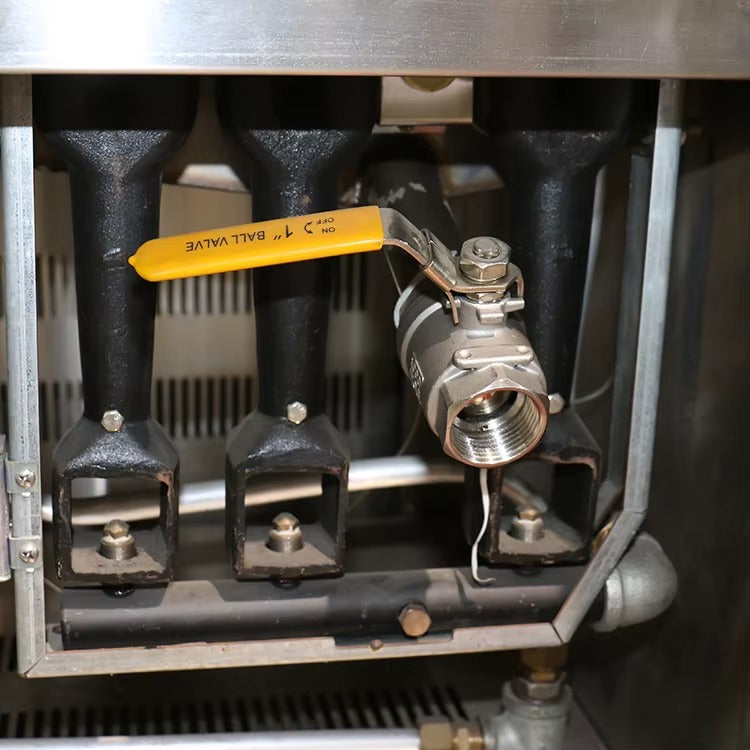 Freidoras de gas de piso, 2 reguladores de temperatura, 2 coladores, 2 x 34-40 lb, XKE-RQZ-700