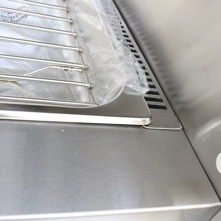 Calentadores de alimentos calientes para mostrador con humectación (2 capas) 