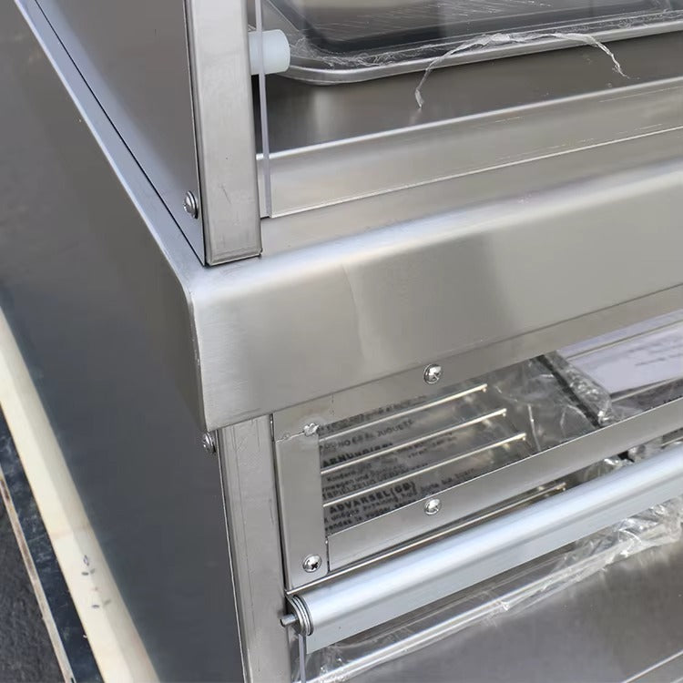 Calentadores de alimentos calientes para mostrador con humectación (2 capas) 