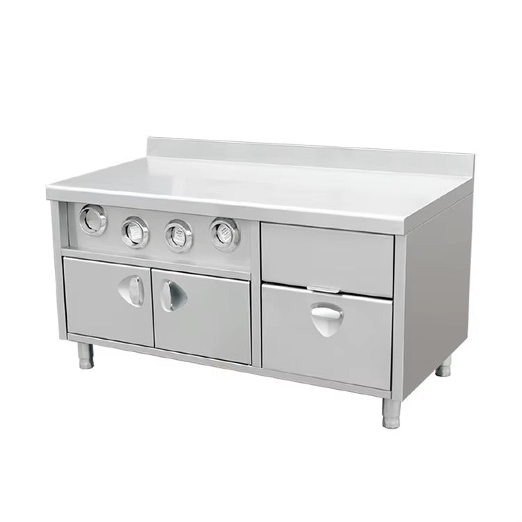 Food Center Island Cup Dispenser Workbench Table