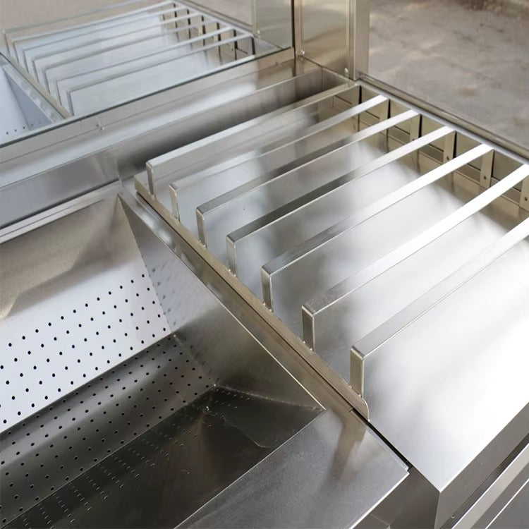 Chips Heater French Fries Workstation with Cabinet Standing Chips Warmer