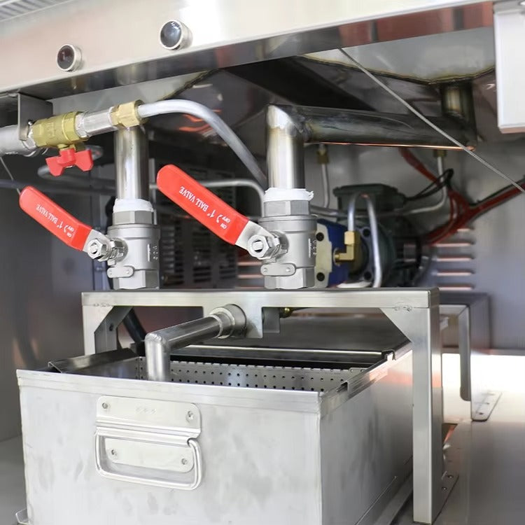 Freidoras eléctricas de suelo, 2 reguladores de temperatura, 4 coladores, 35-40 L*2, 36 kW/380 V, E-DZ-800G/LE-DZ-800G