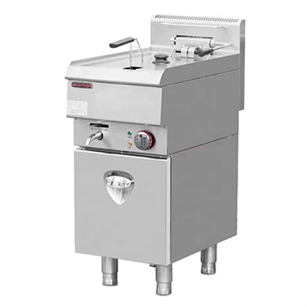 Freidoras eléctricas de piso de 28 a 32 lb con compartimentos HKE-DZ-400