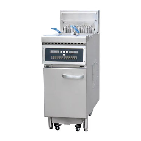 Floor Electric Fryers 1 cylinder 2 Strainers 70-80 lb.  E-DZE-400G/LE-DZE-400G