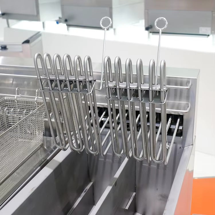 Floor Electric Fryers 4 Temp Reg 4 Strainers 8-10L*4  LE-DZ-800G-2