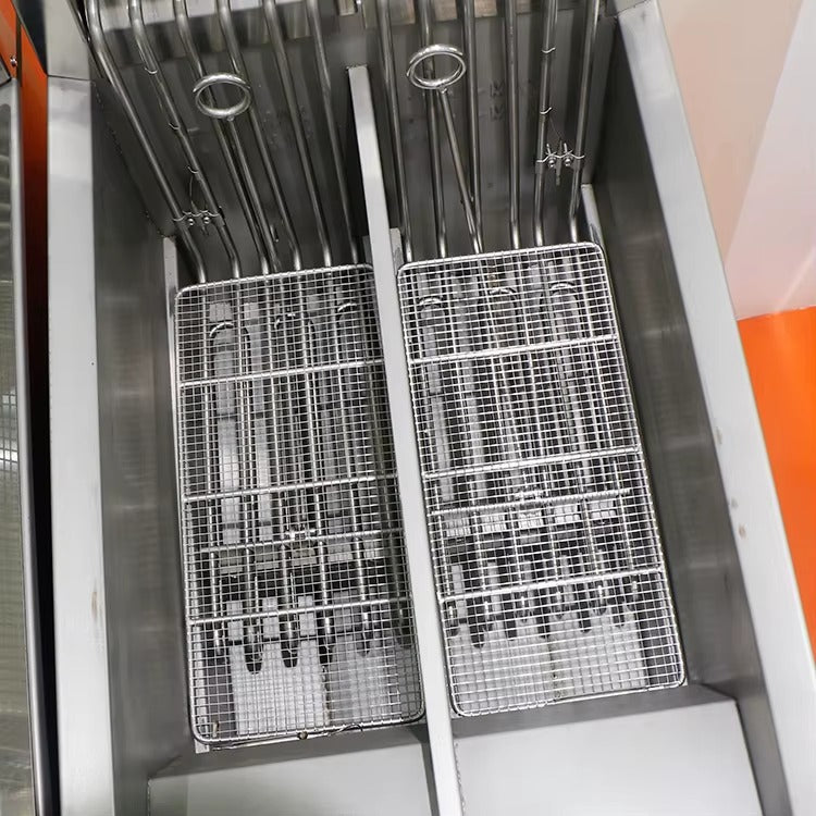 Floor Electric Fryers 4 Temp Reg 4 Strainers 8-10L*4  LE-DZ-800G-2