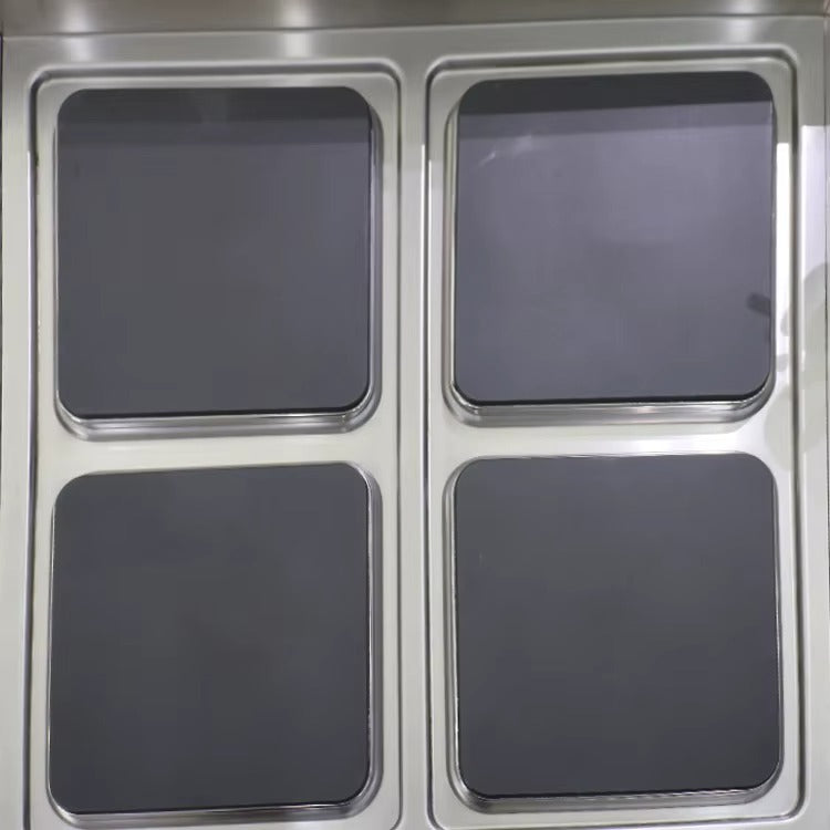 Cuisinière électrique 4 feux avec four 800 x 900 x (850 + 120) mm XKE-DBJ-900-4F 